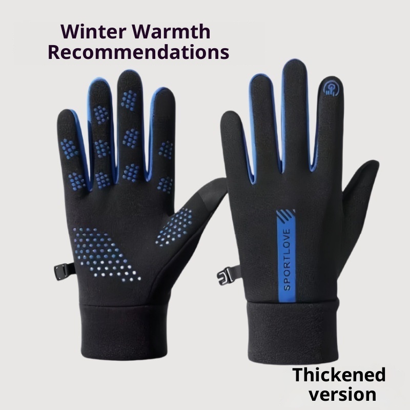 boy Boy Gloves Windproof Waterproof Touchscreen Couple Men Women Winter Cycling Skiing Sports Fleece Lined Cold-Proof Warm_voghion.com