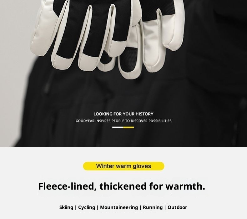 Damen-Winterhandschuhe 2024, neu, fleecegefüttert, dick, warm, kältebeständig, Touchscreen-kompatibel, winddicht, für Herren, E-Bike, Skifahren_voghion.com