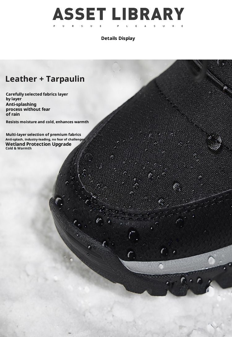 Zees Northeast Harbin Boots For Women Winter Waterproof Non-Slip Warm Fleece Lined Thickened Outdoor Hiking Snow Country_voghion.com