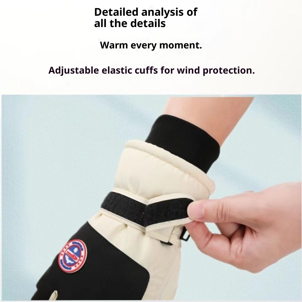 Boy Winterski für Damen und Herren, Touchscreen, warm, wasserdicht, kältebeständig, fleecegefüttert, dick gefüttert, winddicht, Outdoor_voghion.com