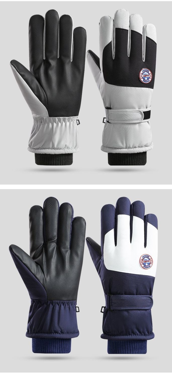 Boy Winterski für Damen und Herren, Touchscreen, warm, wasserdicht, kältebeständig, fleecegefüttert, dick gefüttert, winddicht, Outdoor_voghion.com