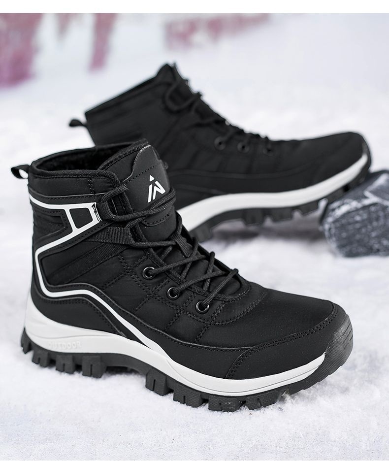Zees Northeast Winter Boots For Women, Waterproof, Non-Slip, Warm, Fleece-Lined, Thickened, Comfortable, Outdoor Hiking, Snow_voghion.com