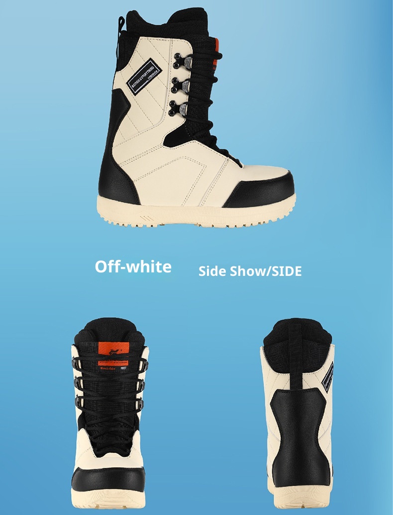 Zees CHANRICH Snowboardlaarzen Traditionele veterschoenen Antislip Warm Schokabsorptie Heren en Dames Waterdicht Trendy_voghion.com