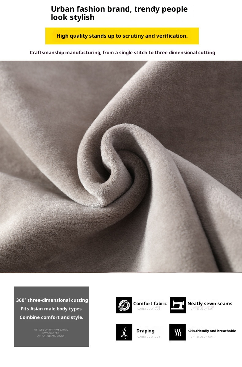 Maglione invernale da uomo, in pile spesso e largo, tinta unita, con scollo rotondo, lavabile in lavatrice, lavorato a maglia, per uomo_voghion.com