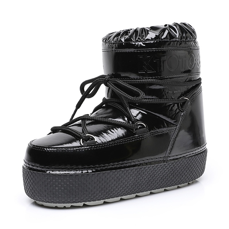 Zees Y024 Cross-Border Export To Europe, America, And Russia 2025 New Winter Moon Mid-Calf Waterproof Women's Space Boots_voghion.com