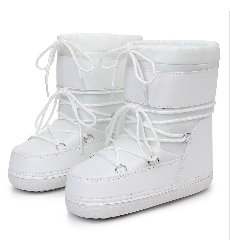 Zees Y029 Basic Waterproof Non-Slip Fabric Space 2025 New Short Thickened Warm Snow Boots Exported To Europe_voghion.com