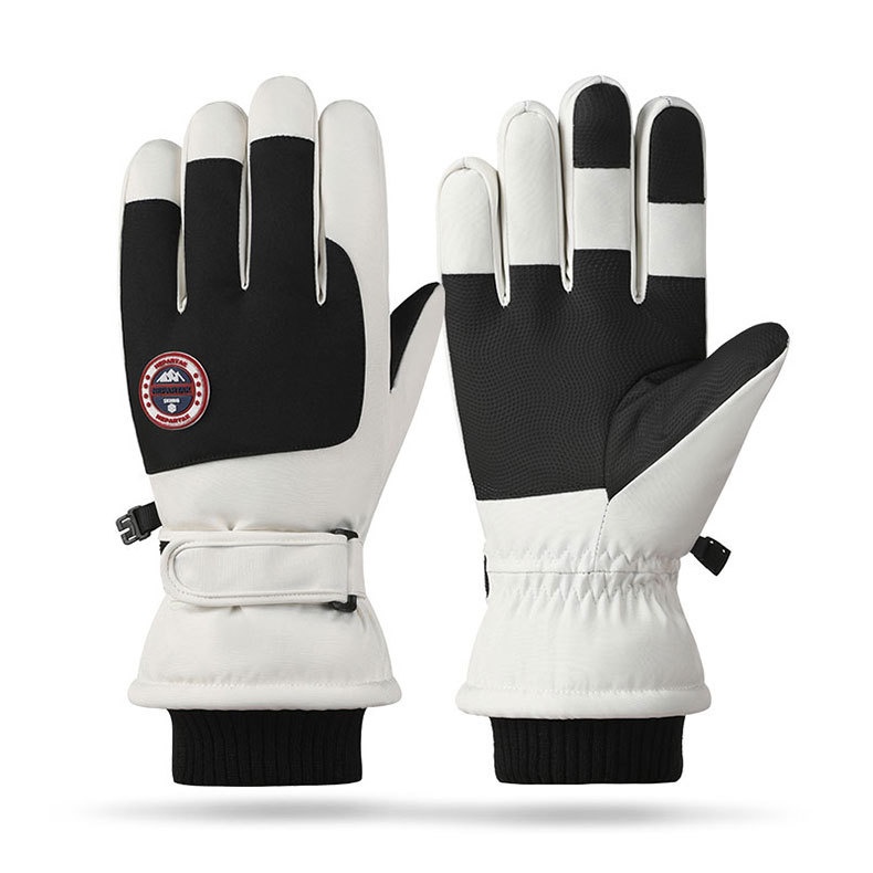 Boy Ski X6 Heren en Dames Winddicht Waterdicht Buiten Fietsen Motorfiets Winter Fleece Gevoerd Verdikt Warm Vingergescheiden_voghion.com