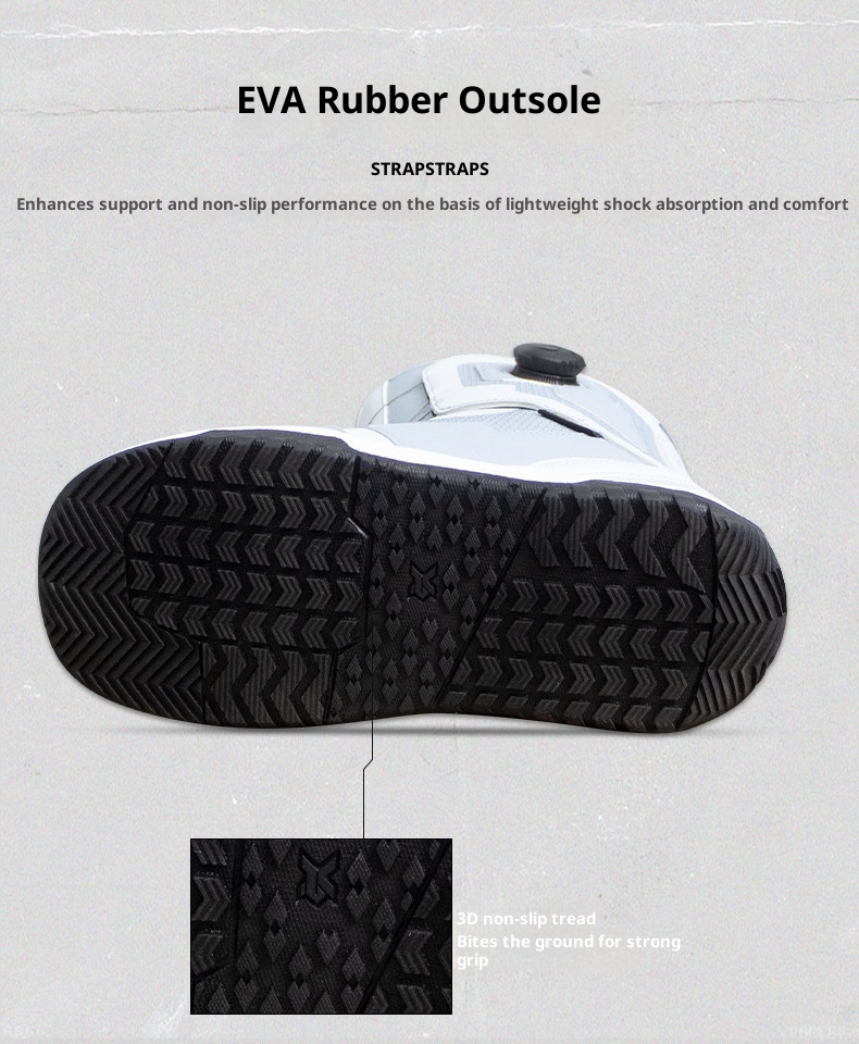 Zees CHANRICH Doppelschnallen-Snowboardschuhe Schnellverschluss für Damen und Herren, Allround-Snowboardschuhe zum Carven, Sliden, Flat-Flow-Snowboards und Freestyle-Ski_voghion.com