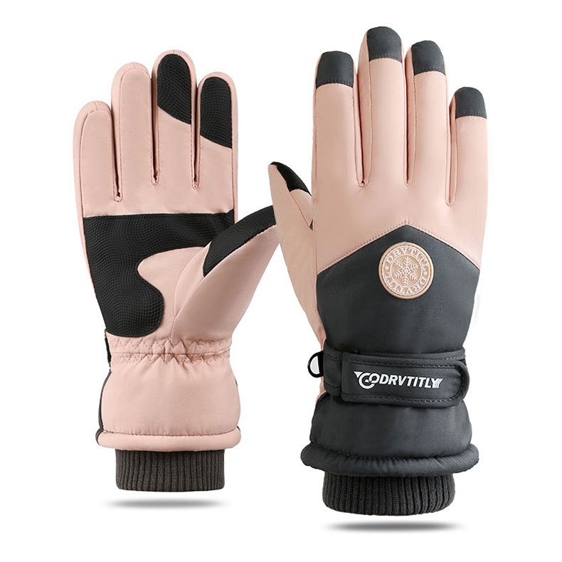 jongen Jongen Herfst Winter Ski Mannen Vrouwen Koppels Fietsen Sport Fleece Gevoerd Verdikt Winddicht Waterdicht Koudebestendig Touchscreen_voghion.com