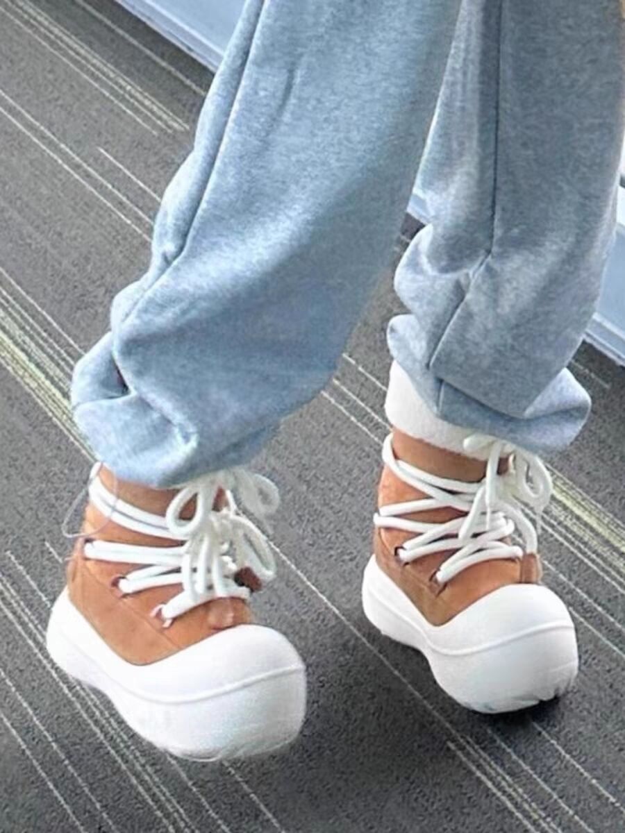 Zees Thick-Soled Warm Furry Snow Short For Women 2025 New Winter Height-Increasing Moon Ugly-Cute Ski High Boots_voghion.com