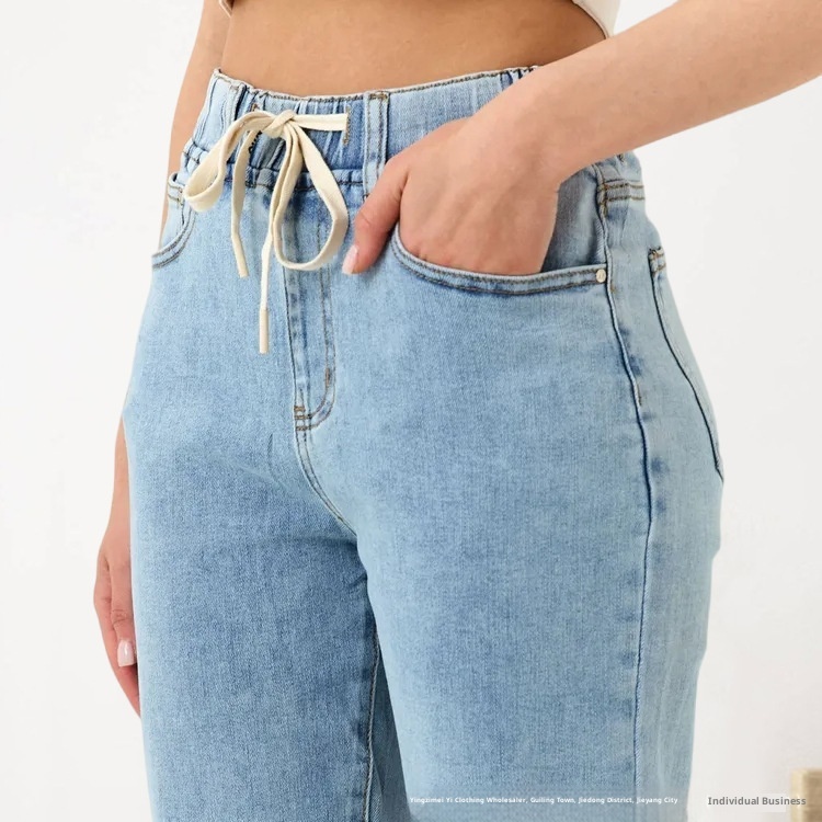 ChicShe Buitenlandse Handel Europees en Amerikaans Lente Zomer Winter Casual Veelzijdige Lange Rechte Broek Elastische Taille_voghion.com