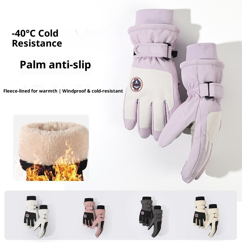 Boy Winterski für Damen und Herren, Touchscreen, warm, wasserdicht, kältebeständig, fleecegefüttert, dick gefüttert, winddicht, Outdoor_voghion.com