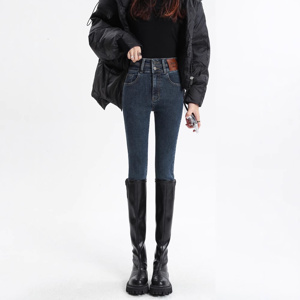 ChicShe Skinny Jeans Women 2025 Winter New High Waist Slimming Stretch Pencil Pants For Petite Spring And Autumn_voghion.com