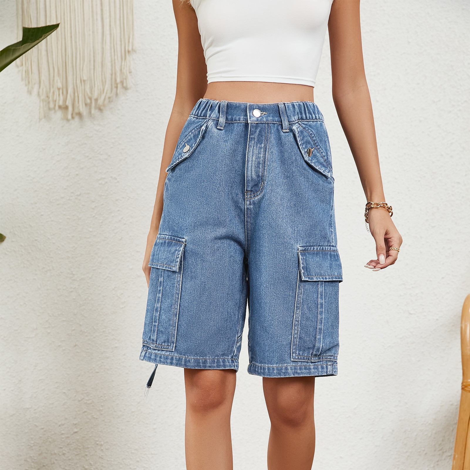 ChicShe European And American Cross-Border Foreign Trade Women's Clothing Independent Station Summer New Style Washed_voghion.com