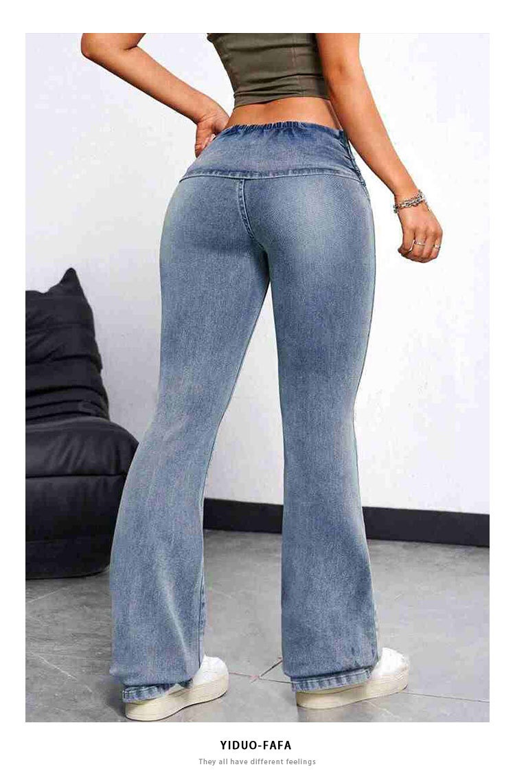 ChicShe Cross-Border European And American Sexy Peach Butt Jeans For Women, Tight Elastic Long Pants, Slimming Hip-Lifting_voghion.com