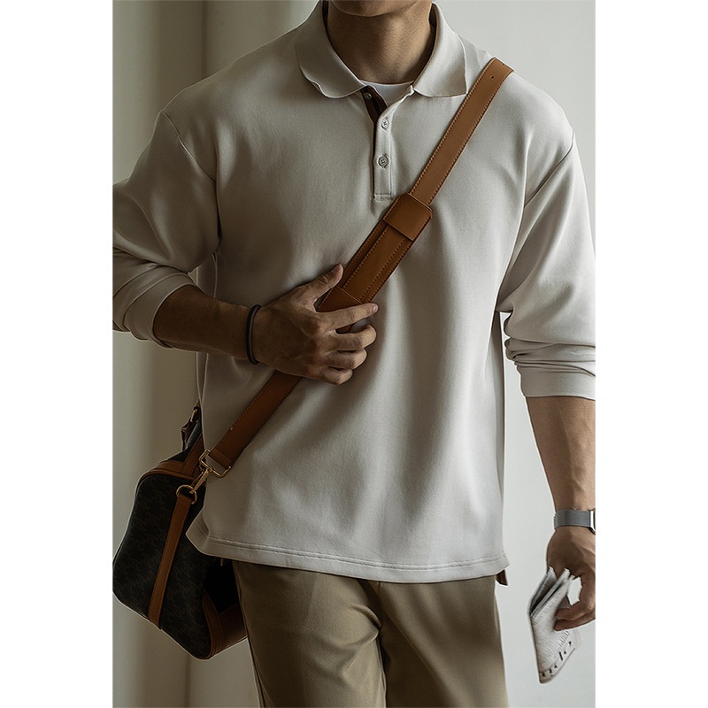 ragazzo Ragazzo Vecchio Stile Italiano in Cotone Tridimensionale con Strato d'Aria Leggero e Caldo Polo da Uomo Autunno e Inverno 2025_voghion.com