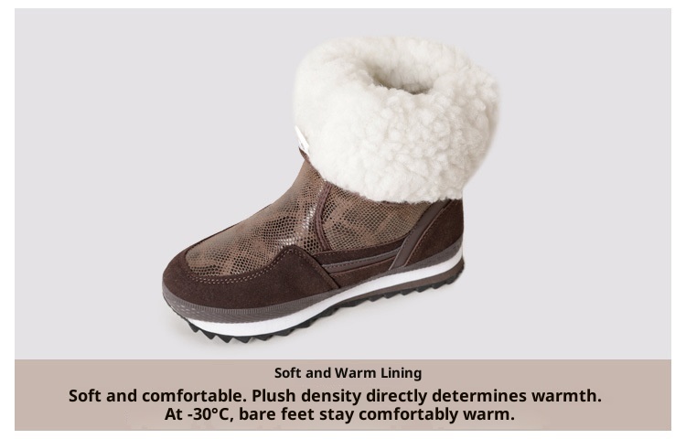 Zees Winter Nieuwe Modetrend Verdikte Sneeuwbestendige Antislip Warme Ski Lichtgewicht Halfhoge Katoenen Schoenen Dames Sneeuwlaarzen_voghion.com