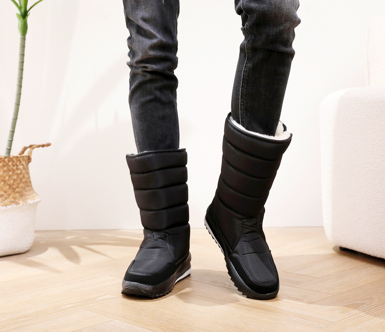 Zees Winter New Shoes Women, Northeast Snow For Men, Thickened Warm Thick-Soled Non-Slip Outdoor Ski Cotton Boots_voghion.com