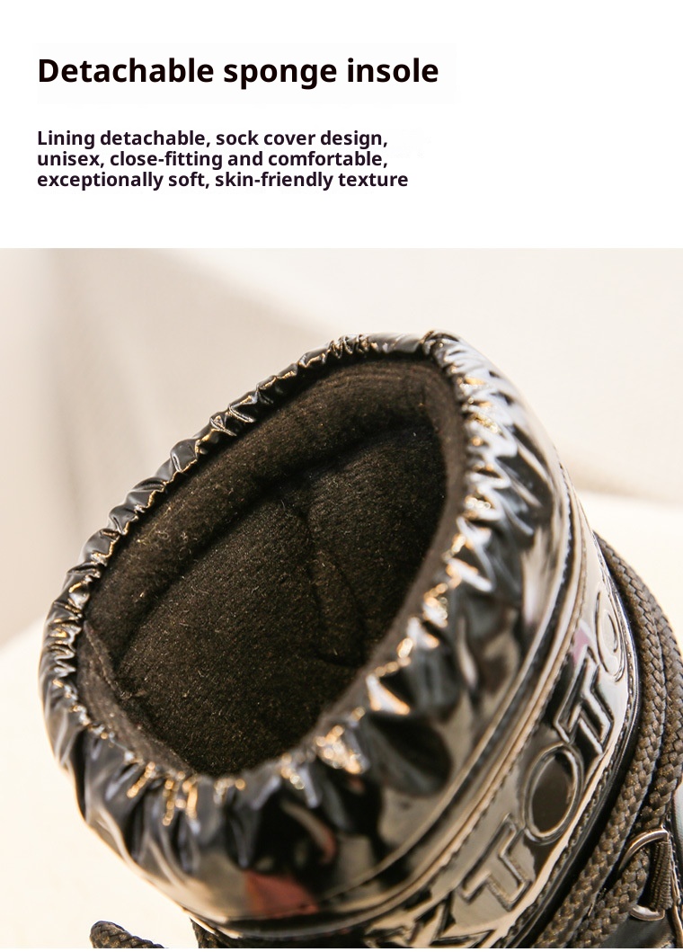 Zees 2025 Same Style Exported To Russia Winter Ski Short Snow Waterproof Thick Sole Northeast Moon Boots_voghion.com