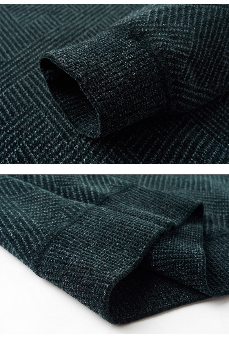 boy Boy Boy Boy 2023 Winter New Thickened Chenille Fleece Knitted Men's Round Neck Warm Base Layer Sweater_voghion.com