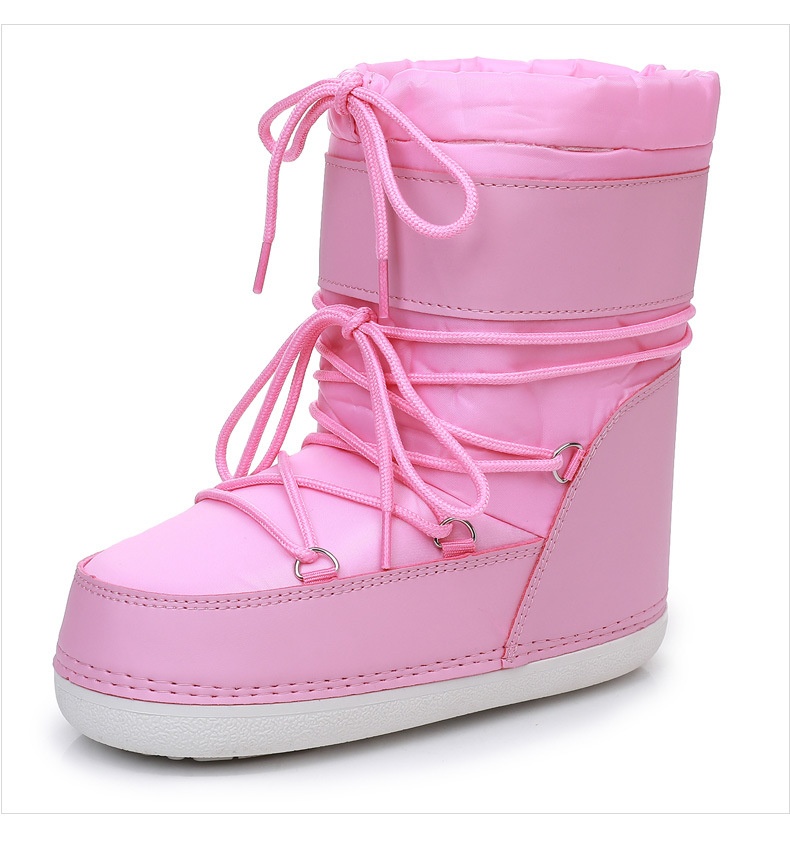 Zees Y029 Basic Waterproof Non-Slip Fabric Space 2025 New Short Thickened Warm Snow Boots Exported To Europe_voghion.com