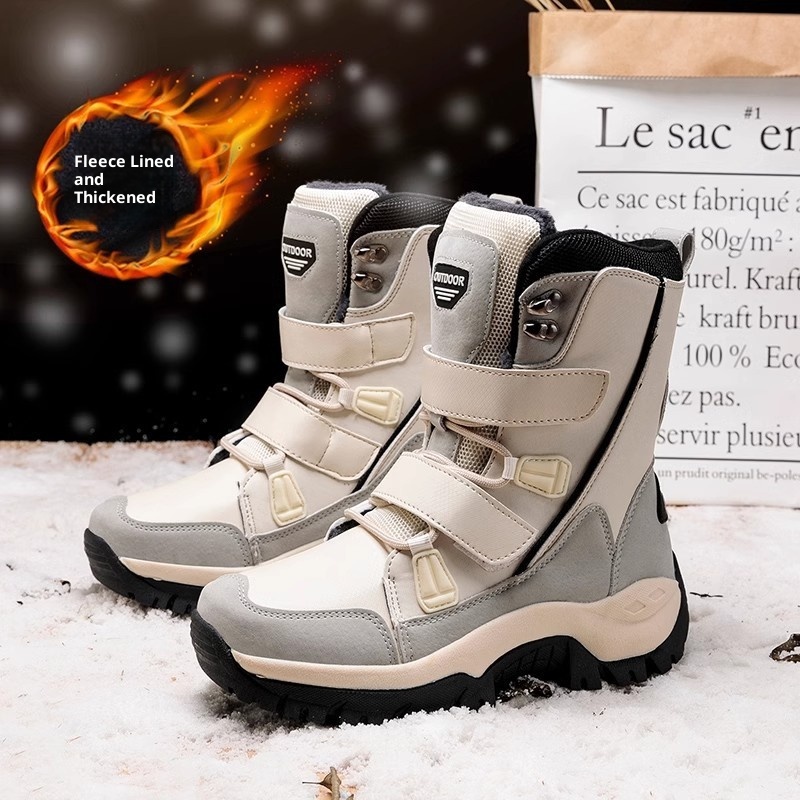 Zees Cross-Border Snow Boots Women, Mid-Calf, Warm, Fleece-Lined, Plus Size, Winter Waterproof, Non-Slip, Northeast Outdoor_voghion.com