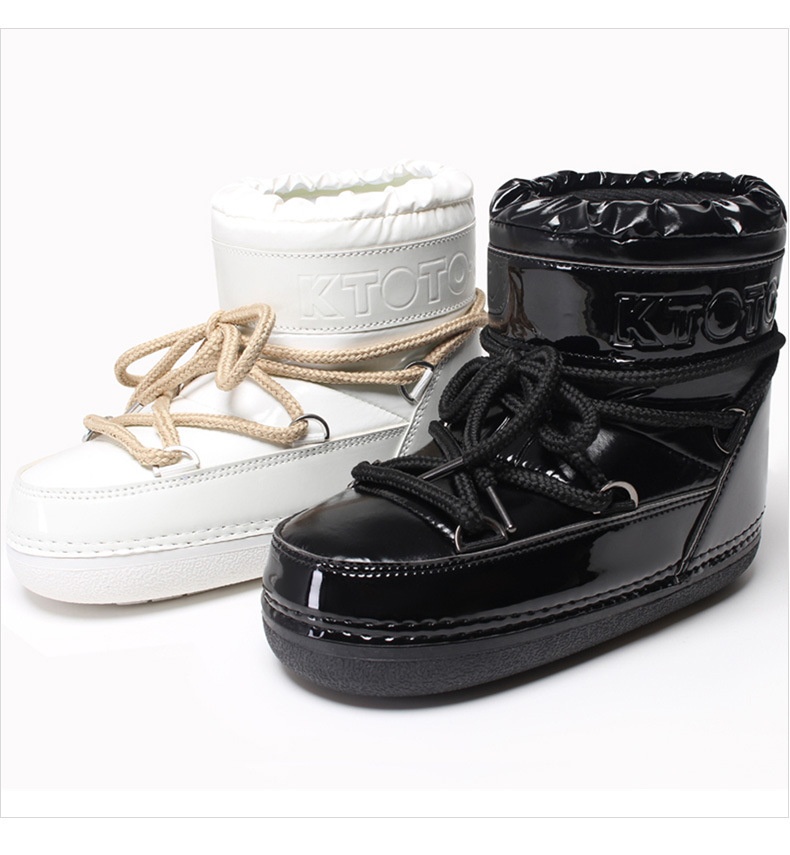 Zees Y032 Ciepłe śniegowe buty damskie 2025 Nowe zimowe damskie buty Moon z cienką podeszwą do połowy łydki, wodoodporne_voghion.com