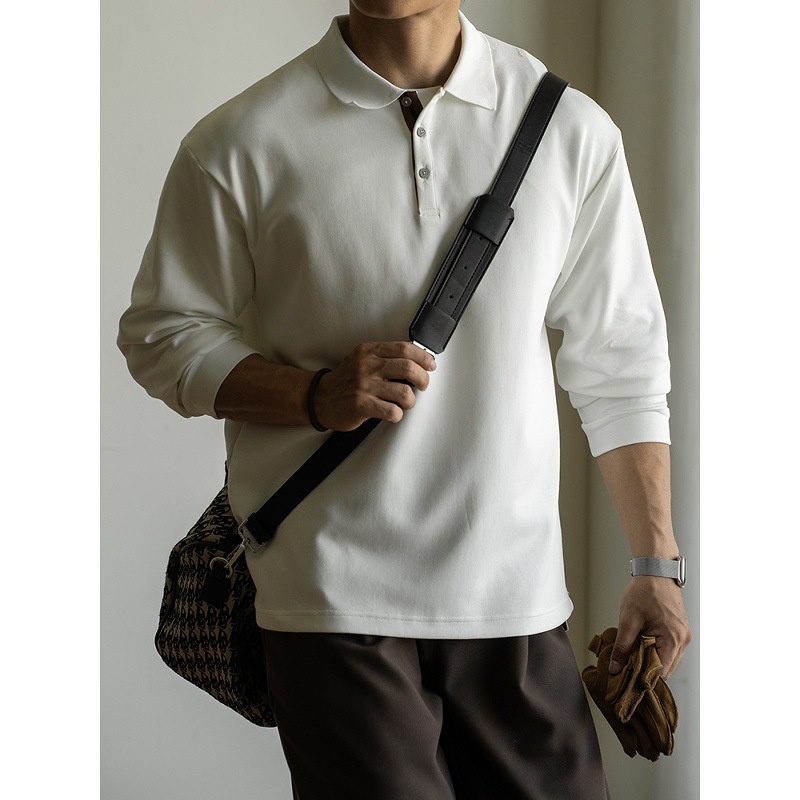 ragazzo Ragazzo Vecchio Stile Italiano in Cotone Tridimensionale con Strato d'Aria Leggero e Caldo Polo da Uomo Autunno e Inverno 2025_voghion.com