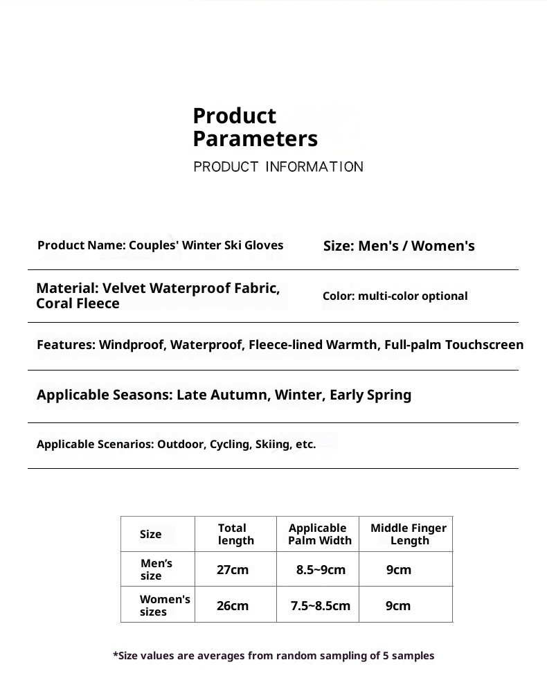 jongen Jongen Herfst Winter Ski Mannen Vrouwen Koppels Fietsen Sport Fleece Gevoerd Verdikt Winddicht Waterdicht Koudebestendig Touchscreen_voghion.com