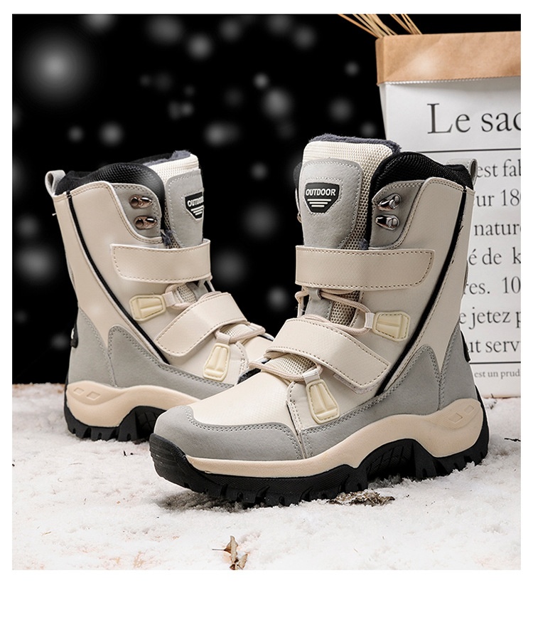 Zees Cross-Border Snow Boots Women, Mid-Calf, Warm, Fleece-Lined, Plus Size, Winter Waterproof, Non-Slip, Northeast Outdoor_voghion.com