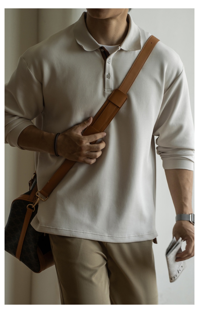 ragazzo Ragazzo Vecchio Stile Italiano in Cotone Tridimensionale con Strato d'Aria Leggero e Caldo Polo da Uomo Autunno e Inverno 2025_voghion.com