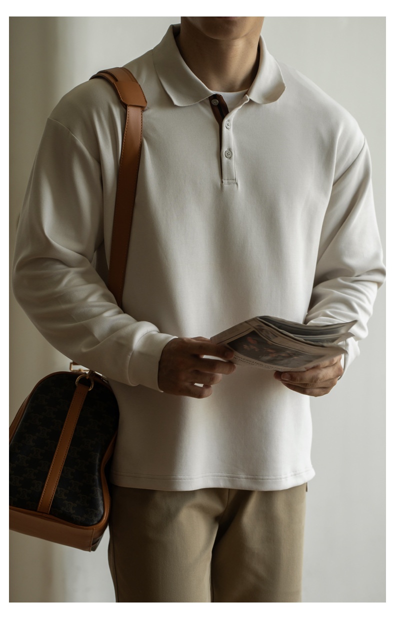 ragazzo Ragazzo Vecchio Stile Italiano in Cotone Tridimensionale con Strato d'Aria Leggero e Caldo Polo da Uomo Autunno e Inverno 2025_voghion.com