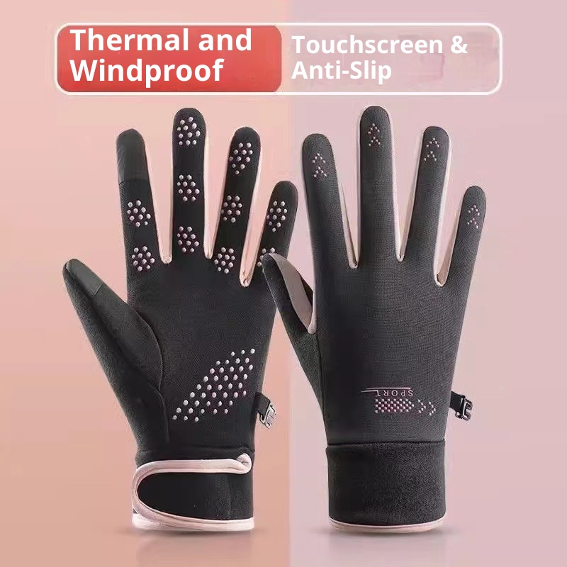 ragazzo ragazzo autunno inverno foderato in pile spesso caldo uomo e donna sport all'aria aperta antifreddo touchscreen derong guida equitazione_voghion.com