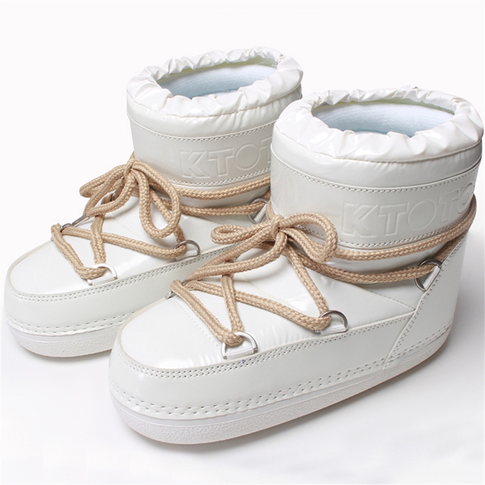 Zees Y032 Ciepłe śniegowe buty damskie 2025 Nowe zimowe damskie buty Moon z cienką podeszwą do połowy łydki, wodoodporne_voghion.com