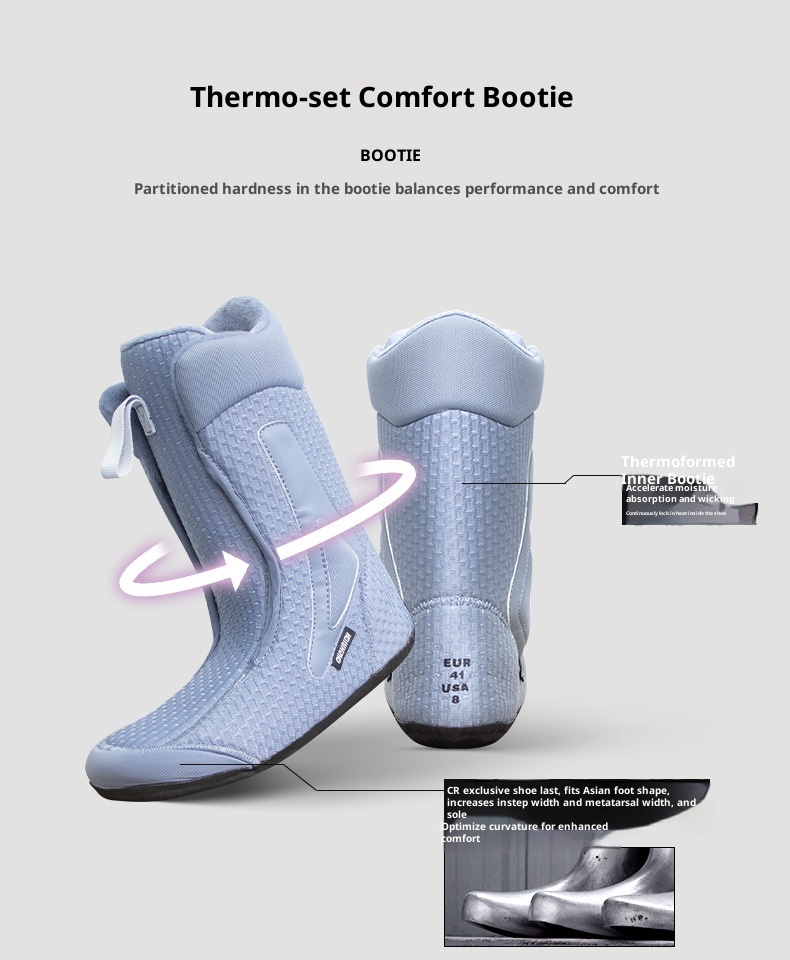 Zees CHANRICH Doppelschnallen-Snowboardschuhe Schnellverschluss für Damen und Herren, Allround-Snowboardschuhe zum Carven, Sliden, Flat-Flow-Snowboards und Freestyle-Ski_voghion.com