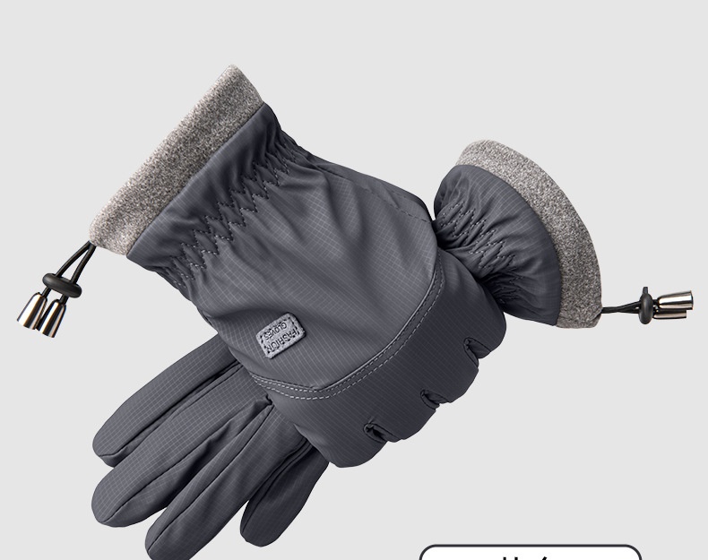 boy Boy Cycling Men Fleece Lined Thickened Warm Women Windproof Touchscreen Winter Electric Bike Gloves_voghion.com