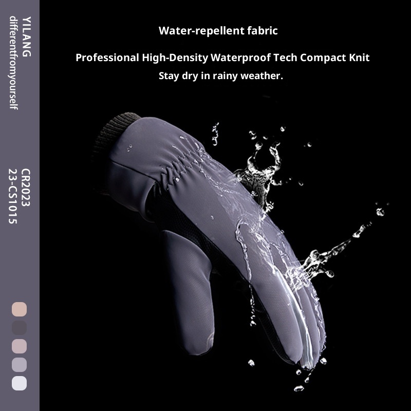 Guanti da ciclismo invernali antifreddo caldi per uomo e donna, foderati in pile, spessi, antivento, per bici elettrica_voghion.com