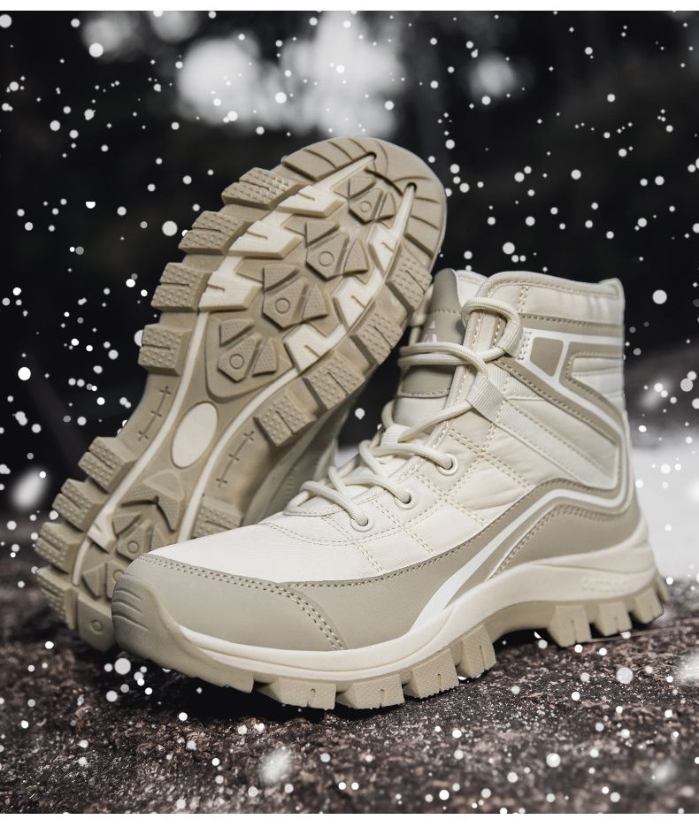 Zees Northeast Winter Boots For Women, Waterproof, Non-Slip, Warm, Fleece-Lined, Thickened, Comfortable, Outdoor Hiking, Snow_voghion.com