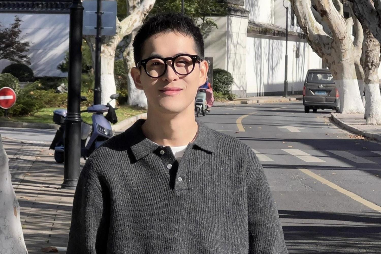 boy Boy Boy Boy Japanese Style Casual Light Lapel Sweater For Men, Autumn Lazy Polo Knitwear, Simple Versatile Loose Top_voghion.com