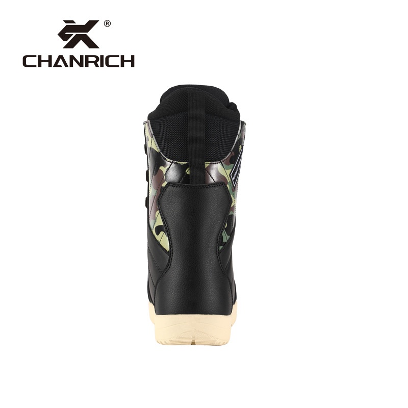 Zees CHANRICH Snowboardlaarzen Traditionele veterschoenen Antislip Warm Schokabsorptie Heren en Dames Waterdicht Trendy_voghion.com