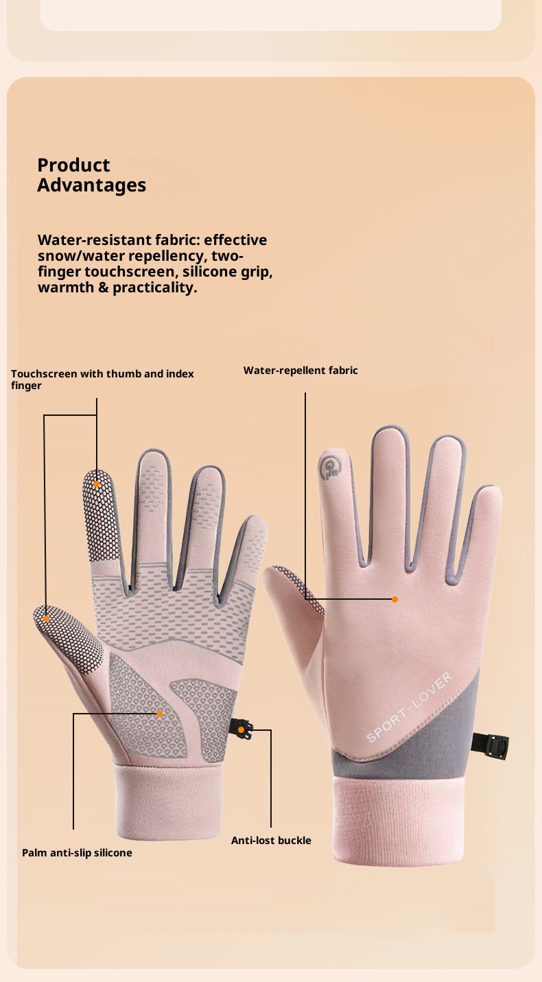 boy Boy Autumn Winter Ski For Men And Women, Outdoor Cycling Sports Fashion, Warm Fleece-lined, Windproof, Waterproof,_voghion.com