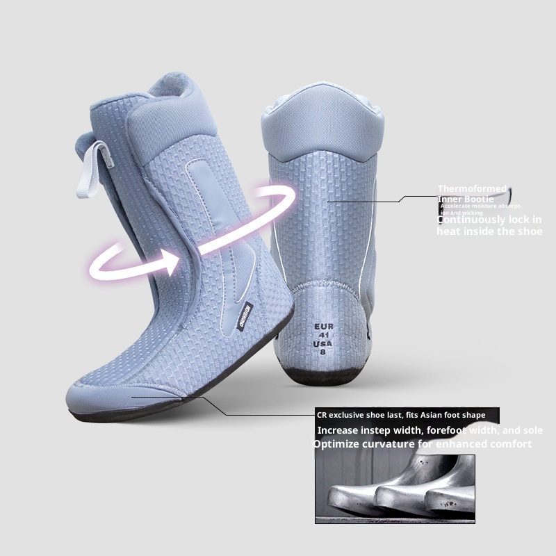 Zees CHANRICH Doppelschnallen-Snowboardschuhe Schnellverschluss für Damen und Herren, Allround-Snowboardschuhe zum Carven, Sliden, Flat-Flow-Snowboards und Freestyle-Ski_voghion.com