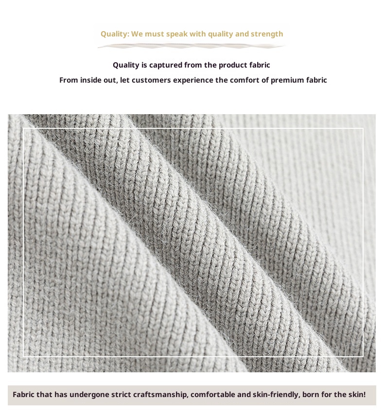 boy Boy Boy Boy Japanese Style Solid Color Heavyweight Zipper Cardigan Knitwear Versatile Casual Autumn Winter Light Sweater_voghion.com