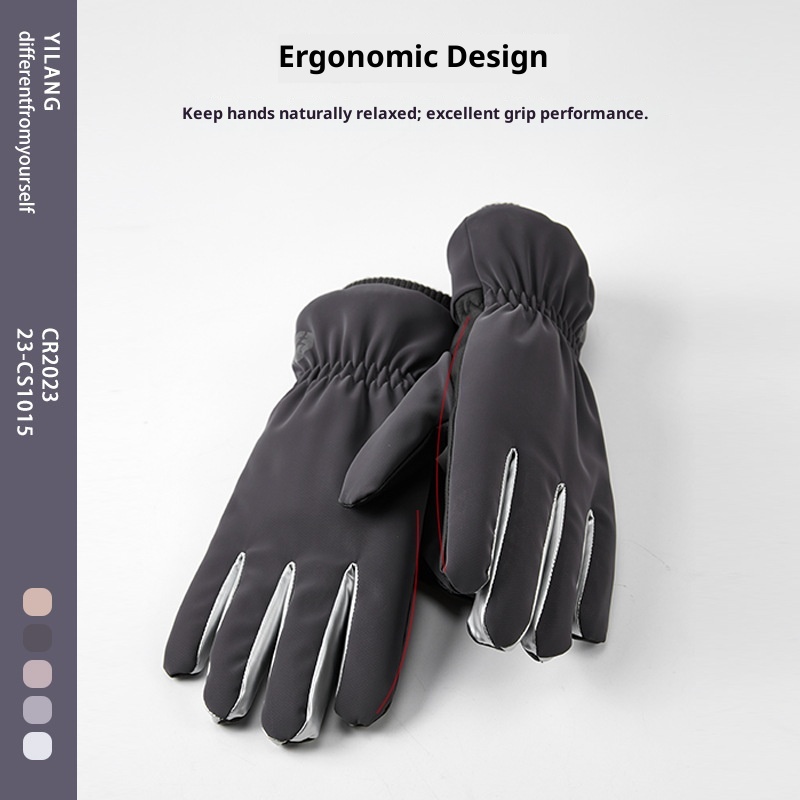 Guanti da ciclismo invernali antifreddo caldi per uomo e donna, foderati in pile, spessi, antivento, per bici elettrica_voghion.com