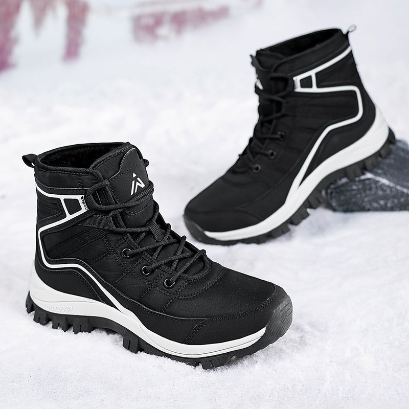 Zees Northeast Winter Boots For Women, Waterproof, Non-Slip, Warm, Fleece-Lined, Thickened, Comfortable, Outdoor Hiking, Snow_voghion.com