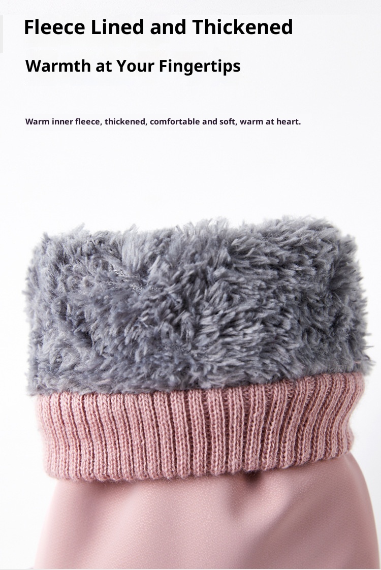 Guanti da ciclismo invernali antifreddo caldi per uomo e donna, foderati in pile, spessi, antivento, per bici elettrica_voghion.com