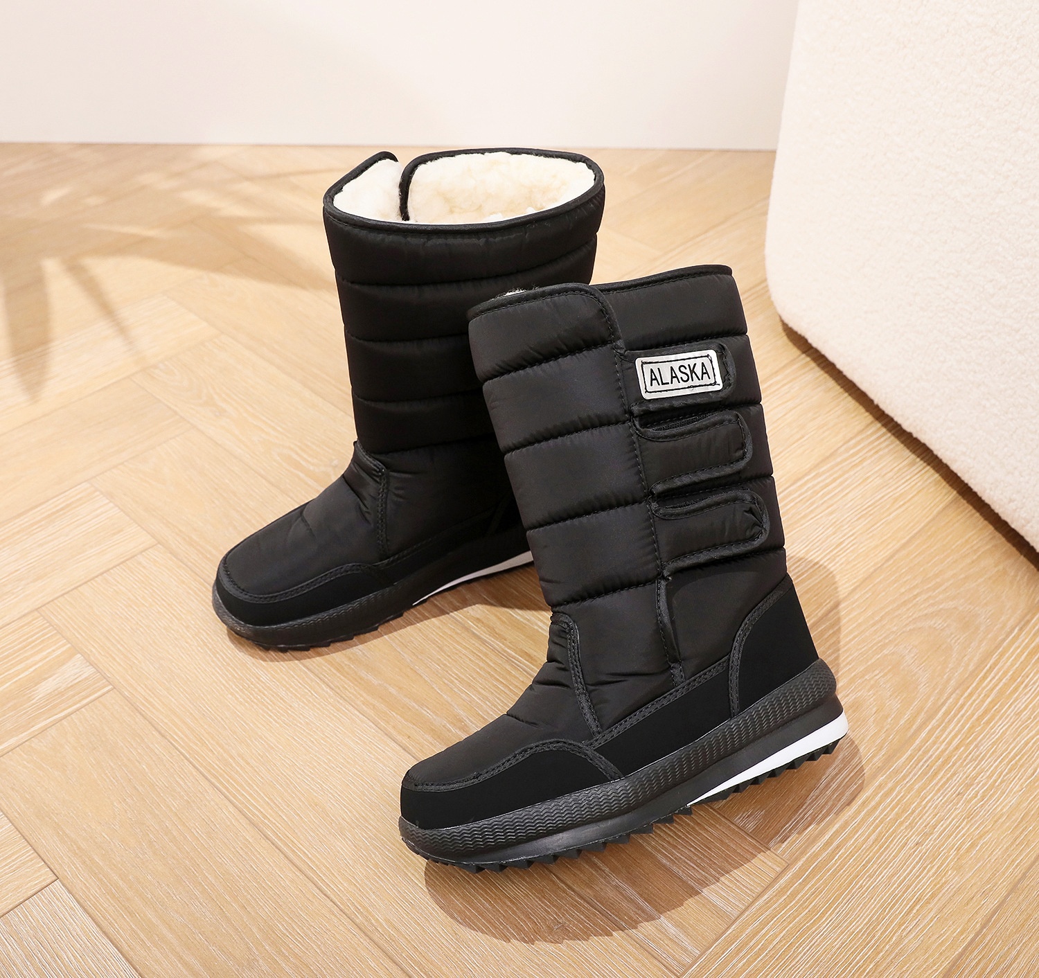 Zees Winter New Shoes Women, Northeast Snow For Men, Thickened Warm Thick-Soled Non-Slip Outdoor Ski Cotton Boots_voghion.com