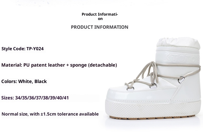 Zees Y024 Cross-Border Export To Europe, America, And Russia 2025 New Winter Moon Mid-Calf Waterproof Women's Space Boots_voghion.com