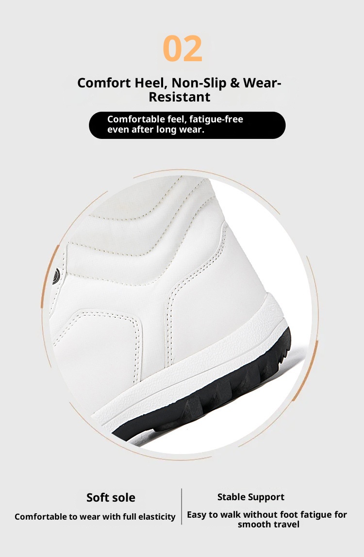 Zees Outdoor Boots 2023 Winter Warm Fleece Lined Thickened Waterproof Non-Slip Northeast Snow Village Skiing Big Cotton Shoes_voghion.com