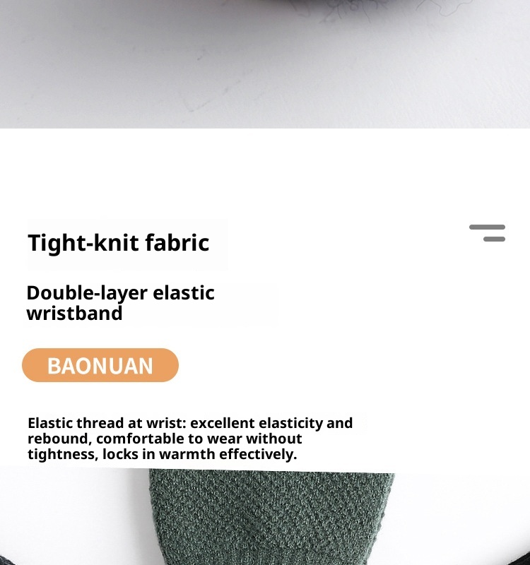 boy Boy Factory Direct Knitted Autumn Winter Large Size Men's Fleece Lined Thick Jacquard Warm Wool Touchscreen Gloves_voghion.com